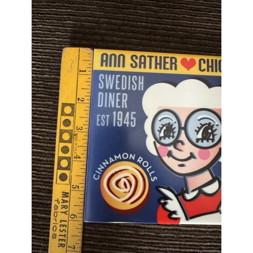 Ann Sather‎ Chicago Swedish Diner Trivet/Coaster Art By David Lee Csicsko 6x6